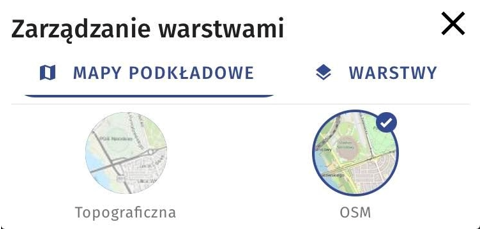 Lista map podkładowych