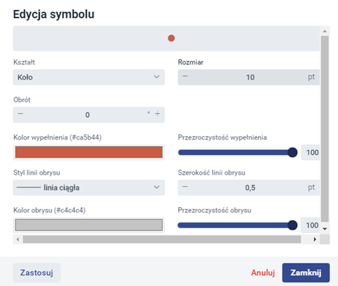 Edycja symbolu